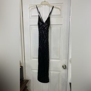 Black sequin dress